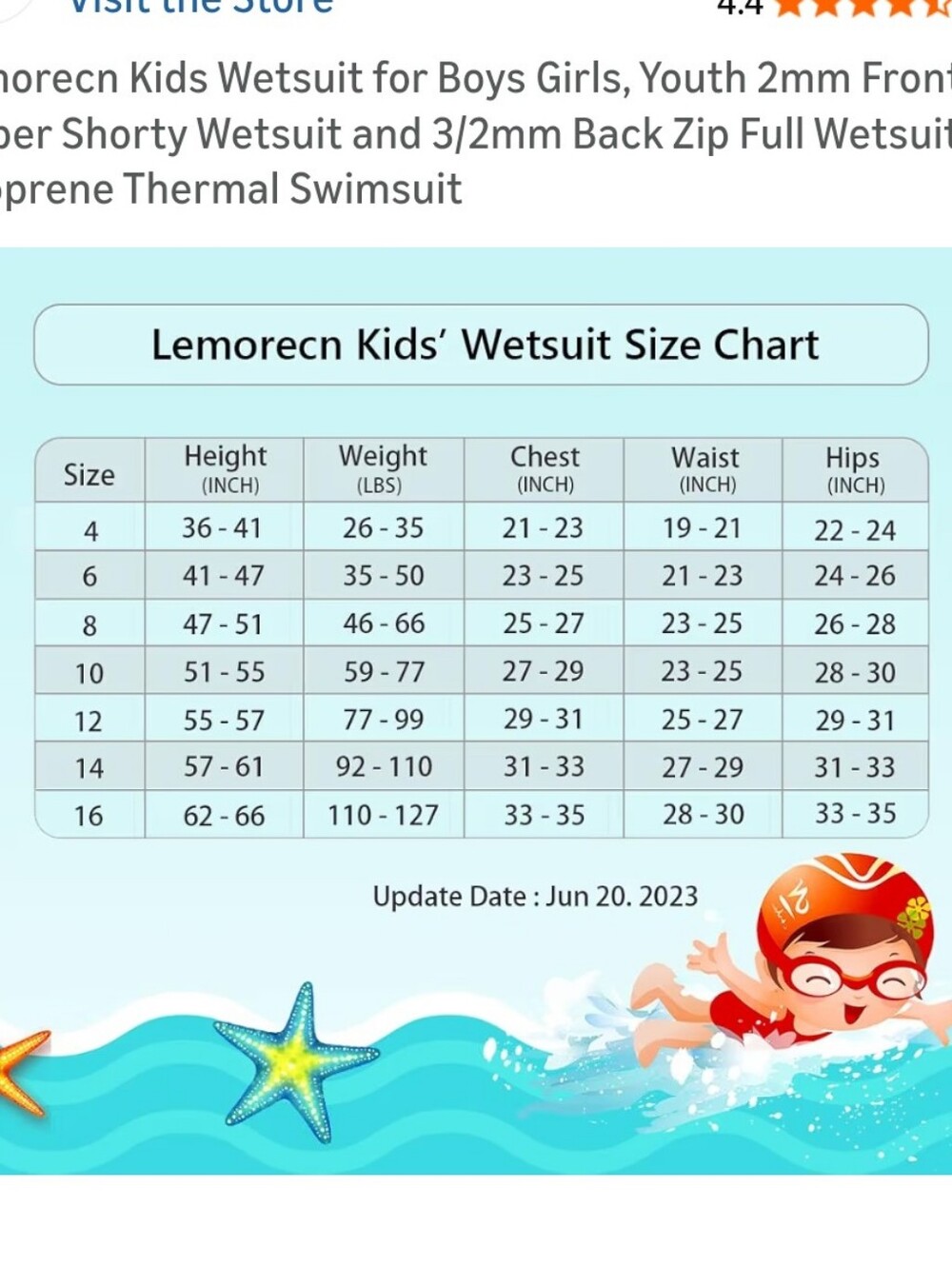 Children's Shorty Neoprene Wetsuit - Navy & Light Blue - Picture 4 of 7